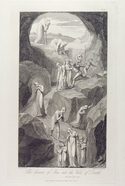 The Descent of Man into the Vale of Death, illustration from 