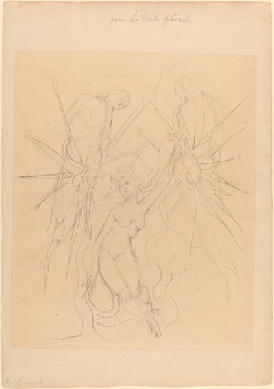 The Descent of the Angels to One of the Daughters of Men by William Blake