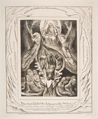 The Fall of Satan, from Illustrations of the Book of Job by William Blake