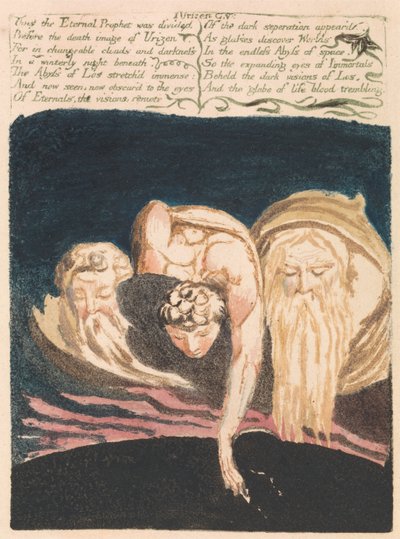 The First Book of Urizen, Plate 13, Thus the Eternal Prophet Was Divided (Bentley 15) by William Blake