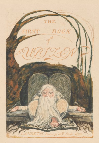 The First Book of Urizen, Plate 1, "The First Book of Urizen." (Bentley 1) by William Blake