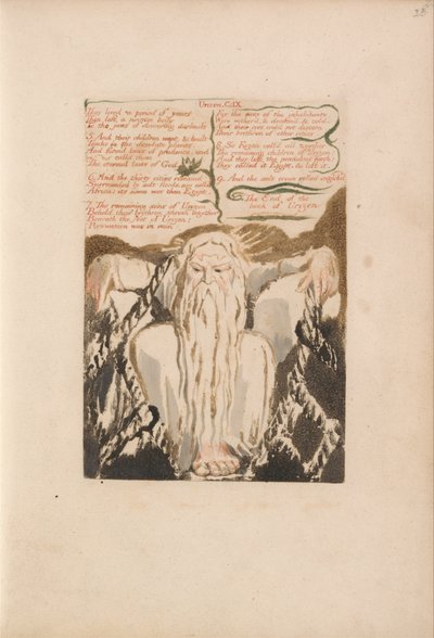 The First Book of Urizen, Plate 27, They Lived a Period of Years.... (Bentley 28) by William Blake