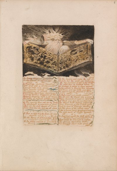 The First Book of Urizen, Plate 8, In Living Creations Appeared (Bentley 5) by William Blake