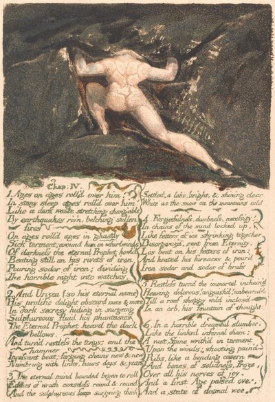 The First Book of Urizen, Plate 9, Chap: IV by William Blake