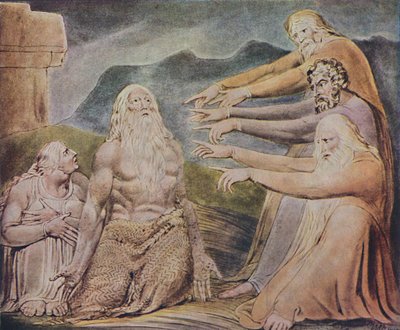 The Just Upright Man Is Laughed To Scorn, c1825, 1947 by William Blake