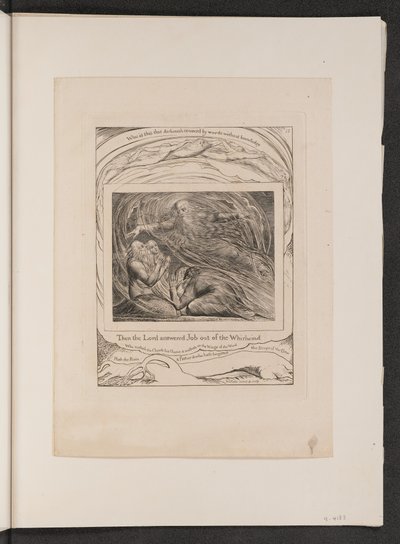 The Lord Answering Job out of the Whirlwind by William Blake