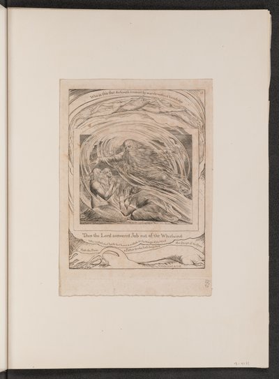 The Lord Answering Job out of the Whirlwind by William Blake