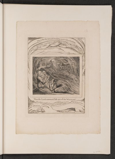 The Lord Answering Job out of the Whirlwind by William Blake