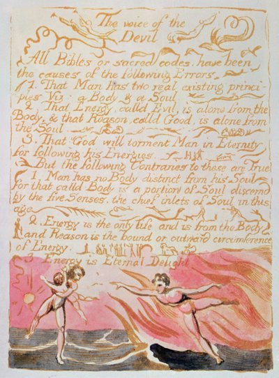 The Marriage of Heaven and Hell; The Voice of the Devil by William Blake