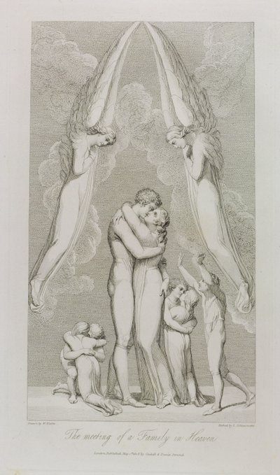 The Meeting of a Family in Heaven, pl.4, illustration from 