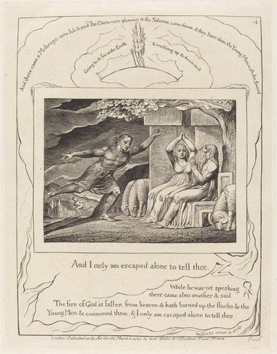 The Messengers Tell Job of His Misfortunes by William Blake