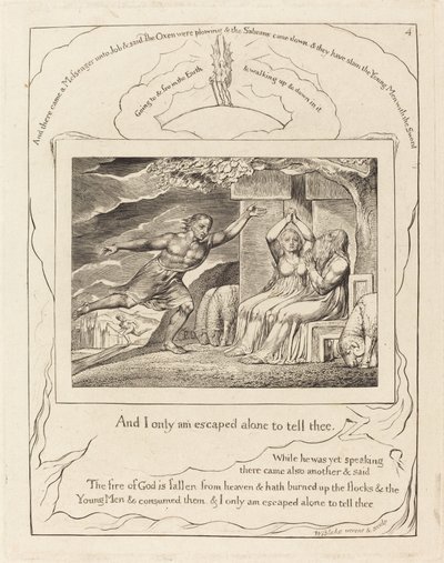 The Messengers Tell Job of His Misfortunes by William Blake