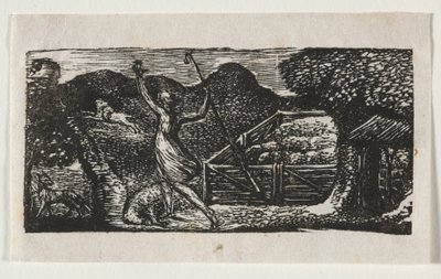The Pastorals of Virgil, Eclogue I: The Shepherd Chases Away a Wolf by William Blake