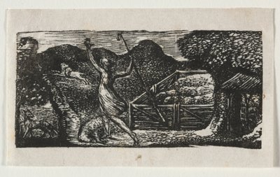 The Pastorals of Virgil, Eclogue I: The Shepherd Chases Away a Wolf by William Blake