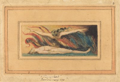 The Soul Hovering Over the Body (from Marriage of Heaven and Hell, plate 14) by William Blake