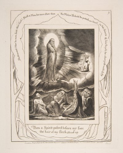 The Vision of Eliphaz from Illustrations of the Book of Job by William Blake