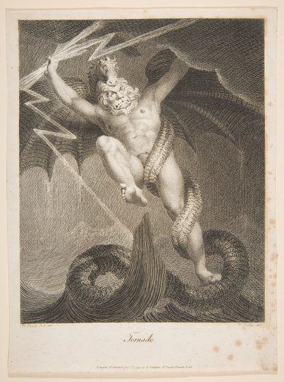 Tornado-Zeus Battling Typhon Erasmus Darwin, The Botanic Garden by William Blake