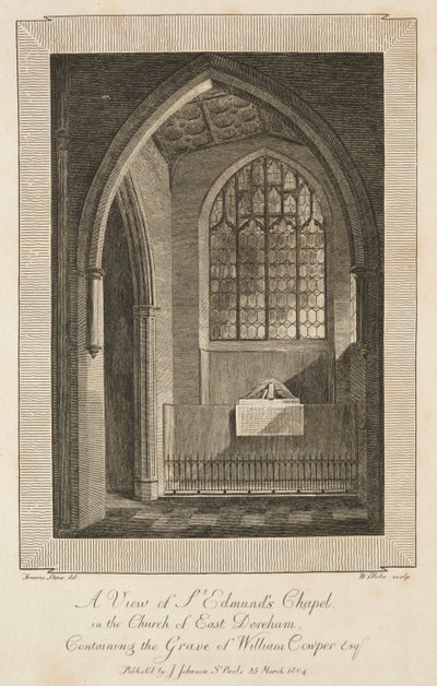 View of St. Edmunds Chapel in the Church of East Dereham by William Blake
