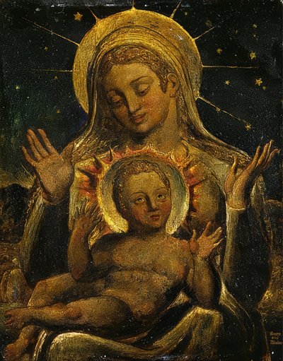 Virgin and Child. 1825 by William Blake