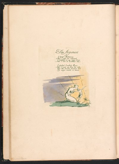 Visions of the Daughters of Albion, Plate 2, Title Page by William Blake