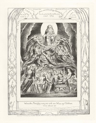 When the Almighty Was Yet with Me, When My Children Were About Me by William Blake
