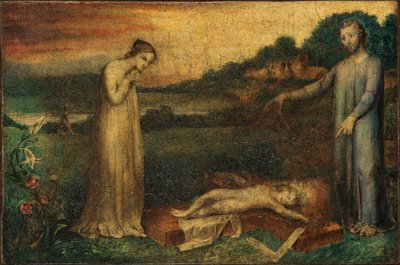 The Christ Child Asleep on a Cross (detail) by William Blake
