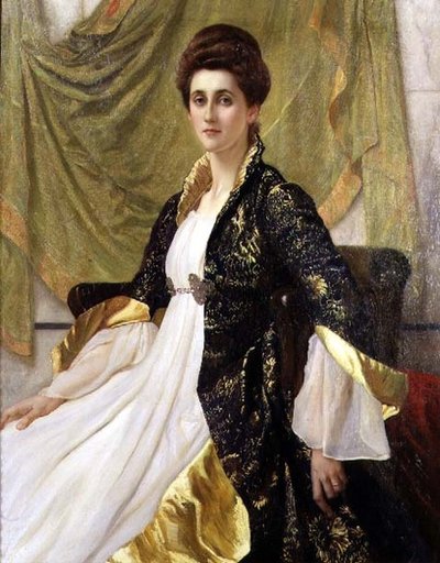 Portrait of Mrs Ernest Moon, nee Emma de Villiers Lamb, c.1888 by William Blake Richmond