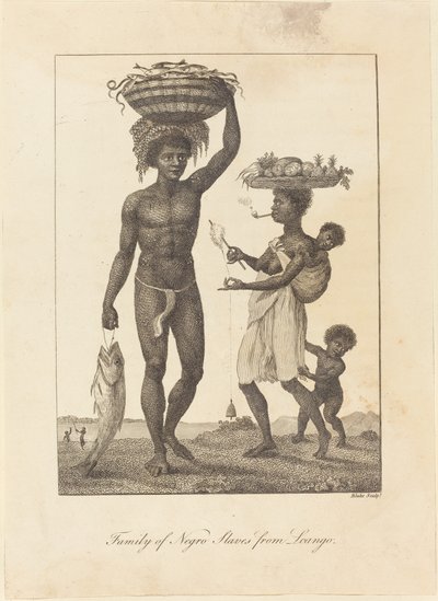 Family of Negro Slaves from Loango by William Blake after John Gabriel Stedman