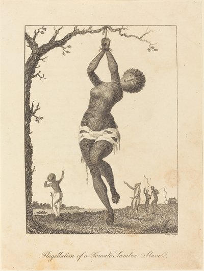 Flagellation of a Female Samboe Slave by William Blake after John Gabriel Stedman