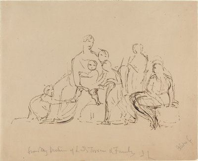Lady Torrens and Family by William Blake after John Linnell
