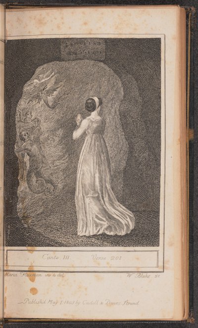 Canto III, Verse 201 by William Blake after Mary Ann Flaxman