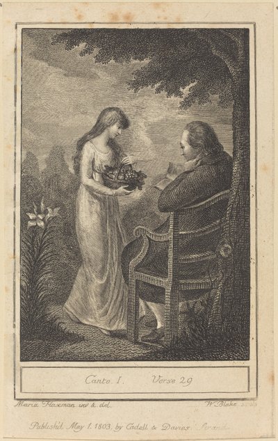Canto I, Verse 29 by William Blake after Mary Ann Flaxman