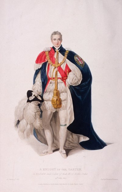 Knight of the Garter in Ceremonial Costume, 1824 by William Bond