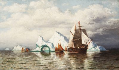 Among the Icebergs, Coast in Labrador by William Bradford