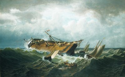 Shipwreck off Nantucket after a Storm by William Bradford