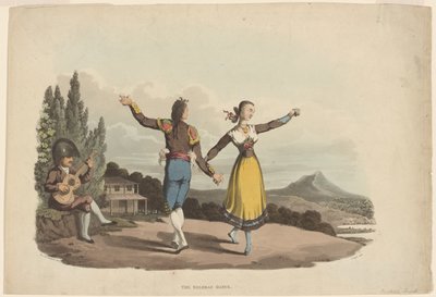 The Boleras Dance, engraved by John Heaviside Clark, c.1810-19 by William Bradford