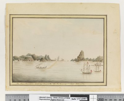 In Rio Janeiro, Looking Towards the Entrance. 1787 by William Bradley
