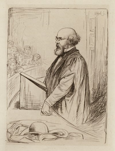 Norman Macpherson, Professor of Scots Law (engraving) by William Brassey (after) Hole