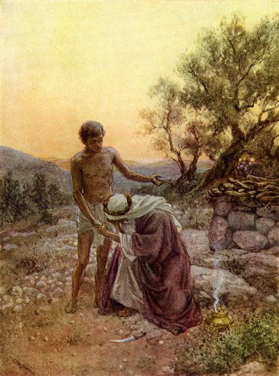 Abraham and Isaac at Mount Moriah by William Brassey Hole