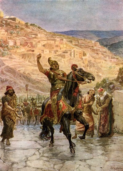 Assyrian Rabshakeh Demands Surrender of Jerusalem by William Brassey Hole