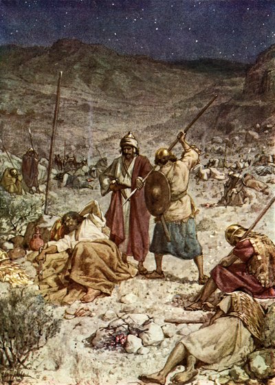 David Spares the Life of Saul by William Brassey Hole