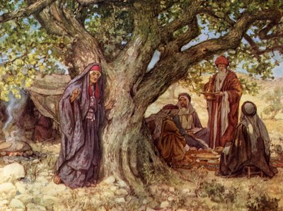 Genesis: Sarai Overhearing the Angels - Bible by William Brassey Hole