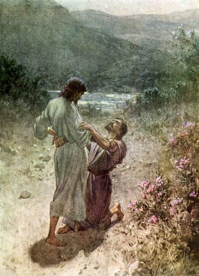 Jacob and the Angel at Peniel by William Brassey Hole