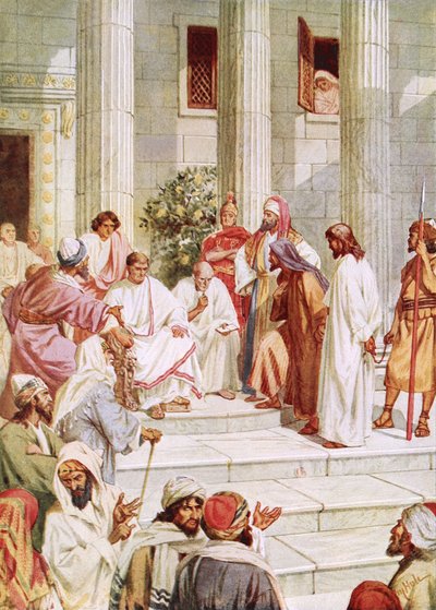 Jesus Brought Before Pilate by William Brassey Hole