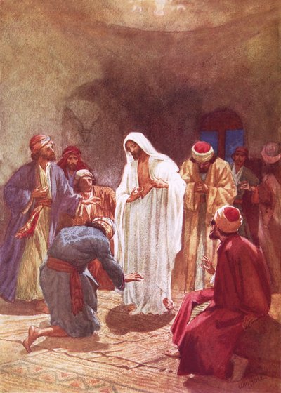 Jesus Chiding Thomas for His Unbelief by William Brassey Hole