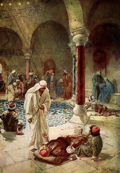 Jesus Cures a Sick Man - Bible by William Brassey Hole