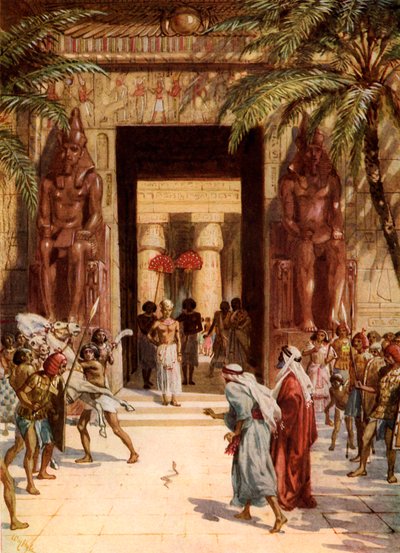 Moses and Aaron Before Pharaoh by William Brassey Hole