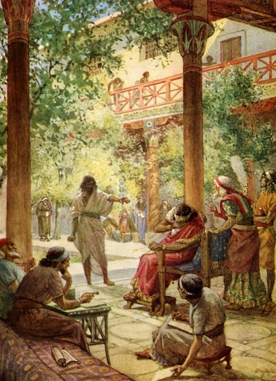 Nathan the Prophet Renounces the Sin of David by William Brassey Hole