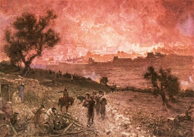 The Destruction of Jerusalem by Nebuchadnezzar in 587 BC by William Brassey Hole