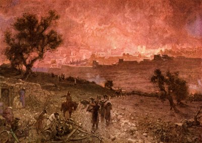 The Destruction of Jerusalem by Nebuzar-Adan by William Brassey Hole